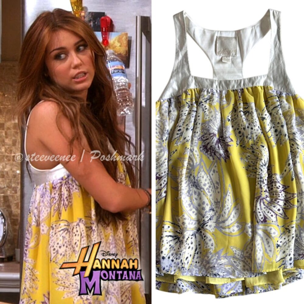 McGinn Floral Tank ASO Miley Stewart - Picture 2 of 9